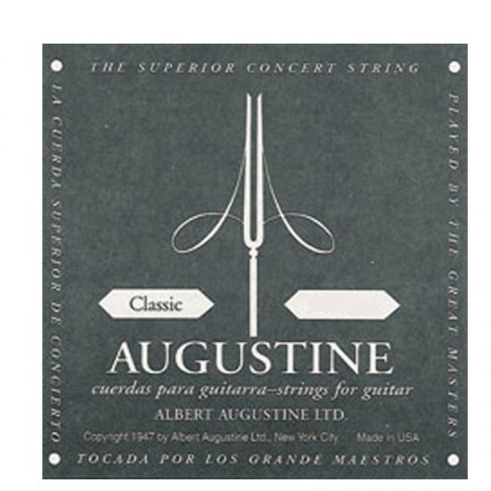 Augustine Classic Black, Low Tension, A String: Classical Guitar